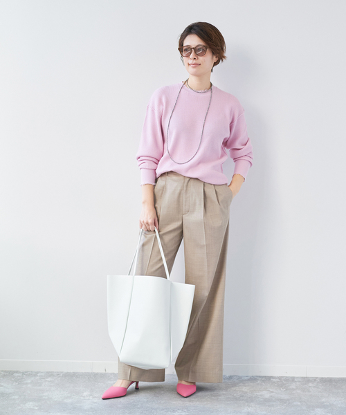 plage（プラージュ）の「les Tendre masculine スラックス（スラックス・レディース・チャコールグレー/ベージュ・34/36/38）」の19枚目の写真