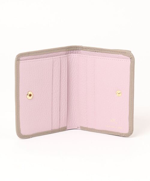 efffy（エフィー）の「【efffy/エフィー】 二つ折り財布 イタリア製牛革（財布・レディース・グレイッシュベージュ/アイボリー/ピンク/ラベンダー/グリーン系その他/イエロー・FREE）」の12枚目の写真