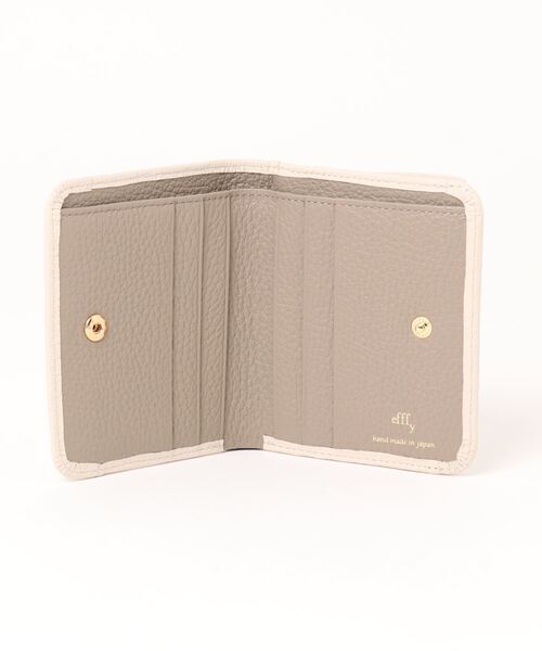 efffy（エフィー）の「【efffy/エフィー】 二つ折り財布 イタリア製牛革（財布・レディース・グレイッシュベージュ/アイボリー/ピンク/ラベンダー/グリーン系その他/イエロー・FREE）」の13枚目の写真