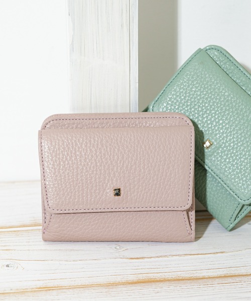 efffy（エフィー）の「【efffy/エフィー】 二つ折り財布 イタリア製牛革（財布・レディース・グレイッシュベージュ/アイボリー/ピンク/ラベンダー/グリーン系その他/イエロー・FREE）」の5枚目の写真