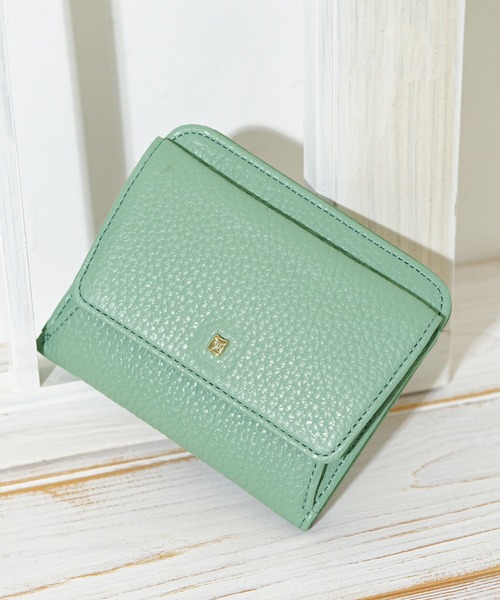 efffy（エフィー）の「【efffy/エフィー】 二つ折り財布 イタリア製牛革（財布・レディース・グレイッシュベージュ/アイボリー/ピンク/ラベンダー/グリーン系その他/イエロー・FREE）」の4枚目の写真