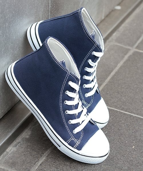 AAA+（サンエープラス）の「ハイカットレースアップローテクスニーカー（スニーカー・メンズ・ブラック系その他2/ブラック/ブラック系その他/キナリ/カーキ/ベージュ/グレー/レッド/ネイビー/ブラック×ブラック/イエロー/ホワイト/ブルー系その他3/グリーン/レッド系その他/オレンジ/ブルー系その他2/ピンク/グレー系その他/ブラウン/ワイン/チェック/ホワイト系その他/ブルー系その他・40/38/42/34/44/36/28/32/30）」の14枚目の写真