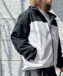 libelle more | 《防風・撥水加工》軽量、配色使いマウンテンパーカー(マウンテンパーカー)