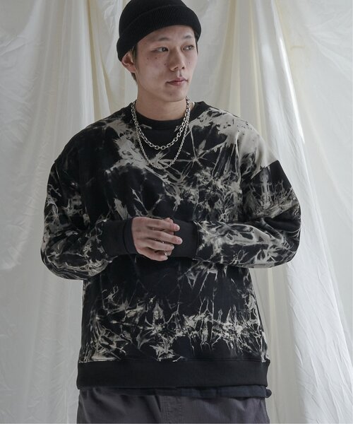 NO NEED（ノーニード）の「タイダイスウェットＰＯ　ビッグシルエット/裏毛（スウェット・メンズ・グリーン/オレンジ/ブラック・M/L）」の2枚目の写真