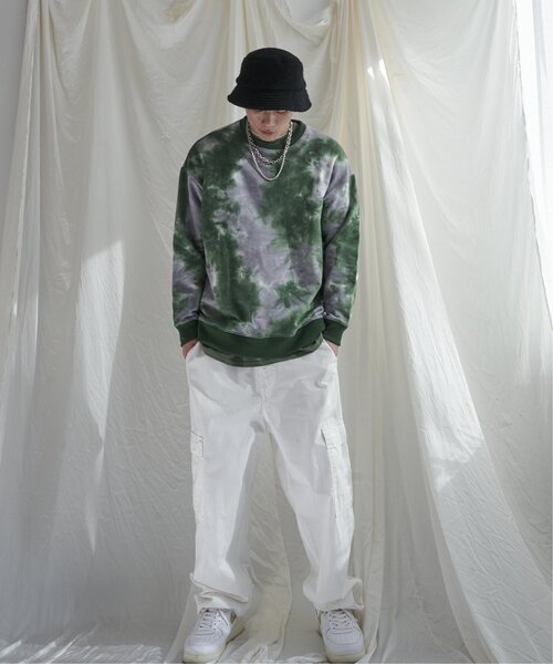 NO NEED（ノーニード）の「タイダイスウェットＰＯ　ビッグシルエット/裏毛（スウェット・メンズ・グリーン/オレンジ/ブラック・M/L）」の21枚目の写真