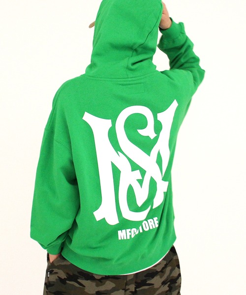 MFC STORE MS刺繍　BACK LOGO フーディー　パーカー　デカロゴ MFC STORE MS BACK LOGO HOODIE