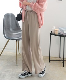 [ 選べる2丈 ] 美脚ストレートリブパンツ