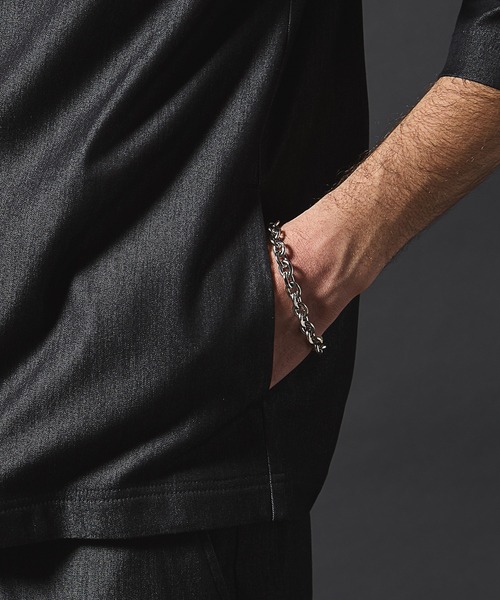 RATTLE TRAP(ラトルトラップ)の「【セットアップ対応】テックデニム7分袖シャツカーディガン(シャツ/ブラウス・メンズ・ネイビー/ブラック・M/L/S)」の22枚目の写真