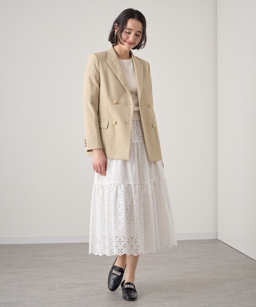 セール】オックスストレッチダブルジャケット（テーラードジャケット