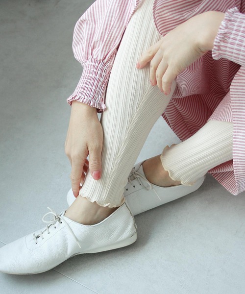 Crisp（クリスプ）の「ミリタリーメロウレギンス（レギンス/スパッツ・レディース・グレー/アイボリー・FREE）」の6枚目の写真