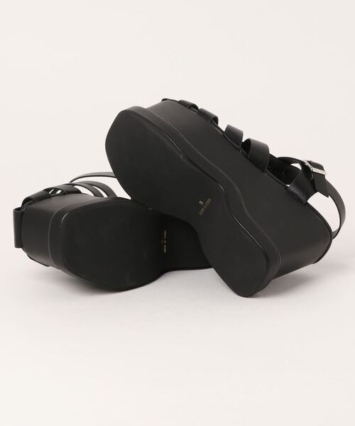 Mafmof（マフモフ）の「Mafmof(マフモフ)厚底ボリュームウェッジソールグルカサンダル（サンダル・レディース・ホワイト/ブラック・S/L/M/LL）」の4枚目の写真