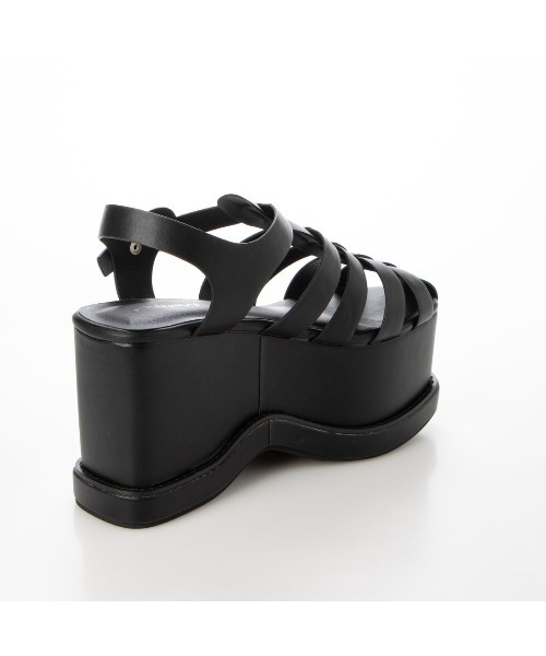 Mafmof（マフモフ）の「Mafmof(マフモフ)厚底ボリュームウェッジソールグルカサンダル（サンダル・レディース・ホワイト/ブラック・S/L/M/LL）」の9枚目の写真