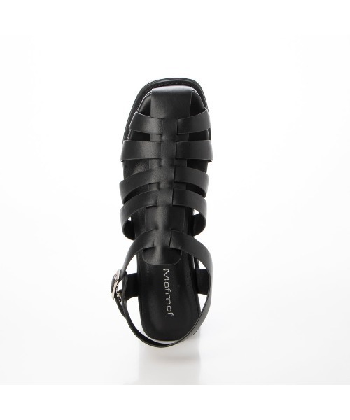 Mafmof（マフモフ）の「Mafmof(マフモフ)厚底ボリュームウェッジソールグルカサンダル（サンダル・レディース・ホワイト/ブラック・S/L/M/LL）」の11枚目の写真