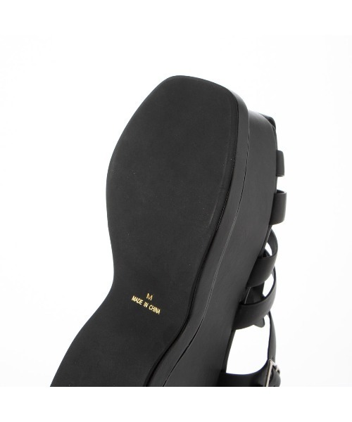 Mafmof（マフモフ）の「Mafmof(マフモフ)厚底ボリュームウェッジソールグルカサンダル（サンダル・レディース・ホワイト/ブラック・S/L/M/LL）」の13枚目の写真