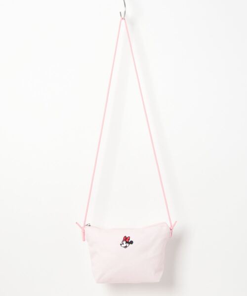 SLAP SLIP（スラップスリップ）の「SLAPSLIP/【Disney】ミッキーマウス/ミニーマウス/フェイス刺繍ショルダーサコッシュ/ディズニー（ショルダーバッグ・キッズ・ピンク/ブルー・ONESIZE）」の4枚目の写真