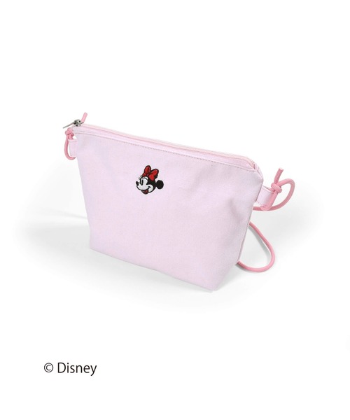SLAP SLIP（スラップスリップ）の「SLAPSLIP/【Disney】ミッキーマウス/ミニーマウス/フェイス刺繍ショルダーサコッシュ/ディズニー（ショルダーバッグ・キッズ・ピンク/ブルー・ONESIZE）」の7枚目の写真