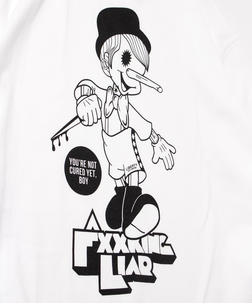 LIBERTY CITY（リバティシティ）の「【LIBERTY CITY/リバティーシティ】 [A CLOCKWORK LIAR] ロンT（Tシャツ/カットソー・メンズ・ブラック/ホワイト・3/4/2）」の4枚目の写真