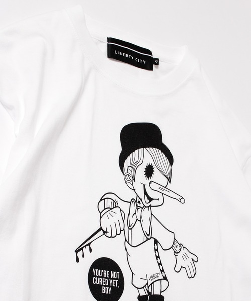 LIBERTY CITY（リバティシティ）の「【LIBERTY CITY/リバティーシティ】 [A CLOCKWORK LIAR] ロンT（Tシャツ/カットソー・メンズ・ブラック/ホワイト・3/4/2）」の5枚目の写真