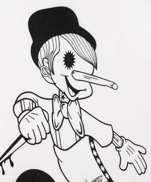 LIBERTY CITY（リバティシティ）の「【LIBERTY CITY/リバティーシティ】 [A CLOCKWORK LIAR] ロンT（Tシャツ/カットソー・メンズ・ブラック/ホワイト・3/4/2）」の6枚目の写真