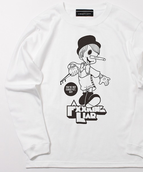 LIBERTY CITY（リバティシティ）の「【LIBERTY CITY/リバティーシティ】 [A CLOCKWORK LIAR] ロンT（Tシャツ/カットソー・メンズ・ブラック/ホワイト・3/4/2）」の10枚目の写真