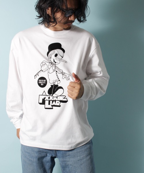 LIBERTY CITY（リバティシティ）の「【LIBERTY CITY/リバティーシティ】 [A CLOCKWORK LIAR] ロンT（Tシャツ/カットソー・メンズ・ブラック/ホワイト・3/4/2）」の11枚目の写真