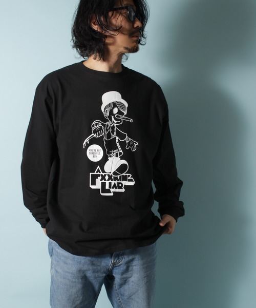 LIBERTY CITY（リバティシティ）の「【LIBERTY CITY/リバティーシティ】 [A CLOCKWORK LIAR] ロンT（Tシャツ/カットソー・メンズ・ブラック/ホワイト・3/4/2）」の22枚目の写真