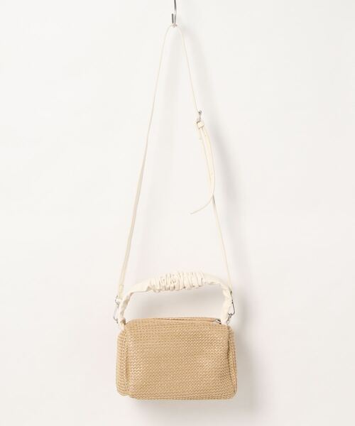 DONOBAN(ドノバン)の「雑材ミニボストンバッグ(ボストンバッグ・レディース・ホワイト・ONESIZE)」の3枚目の写真