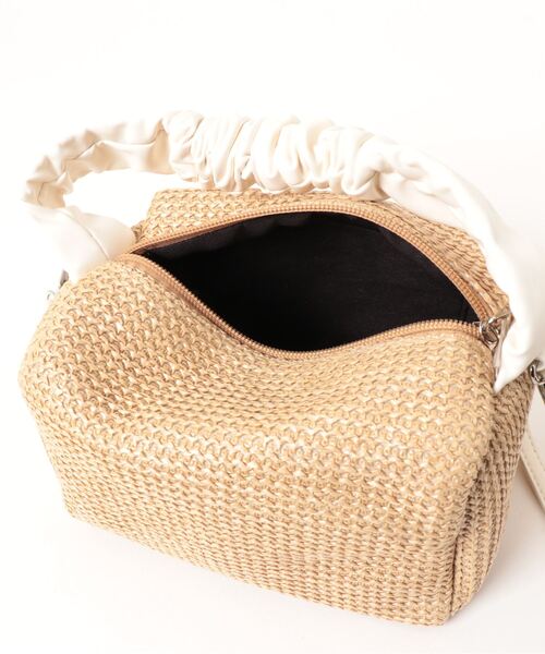 DONOBAN(ドノバン)の「雑材ミニボストンバッグ(ボストンバッグ・レディース・ホワイト・ONESIZE)」の4枚目の写真