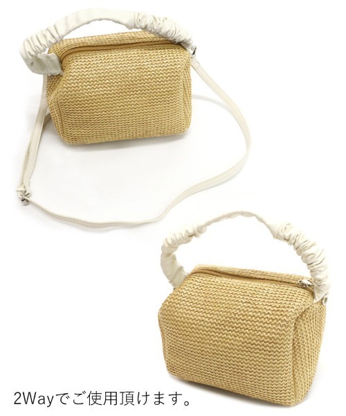 DONOBAN(ドノバン)の「雑材ミニボストンバッグ(ボストンバッグ・レディース・ホワイト・ONESIZE)」の12枚目の写真