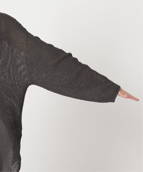 Noble（ノーブル）の「《追加》ペーパーヤーンカノコ Back Vプルオーバー 2（ニット/セーター・レディース・ホワイト/サックスブルー/チャコールグレー/ピンク系その他/ネイビー/ブラック/イエロー・FREE）」の14枚目の写真