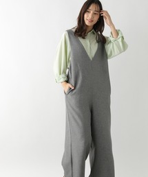 GLOBAL WORK | イージーケア深Vサロペット/177893(サロペット/オーバーオール)