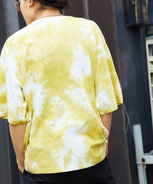 FREAK'S STORE（フリークスストア）の「タイダイ ハートTee/ショートスリーブ カットソー（Tシャツ/カットソー・メンズ・ブラック/イエロー/ブラウン/グリーン・MEDIUM/LARGE）」の19枚目の写真