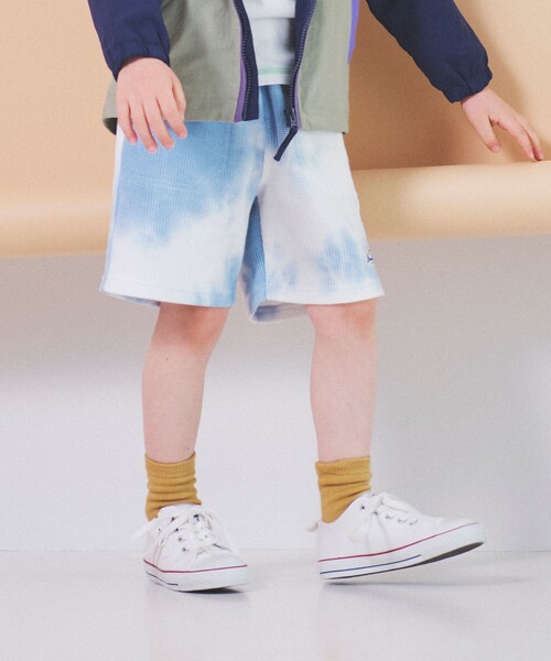 BEAMS mini（ビームスミニ）の「BEAMS mini / タイダイ ワッフル ショーツ 23SS（90～150cm）（その他パンツ・キッズ・サックスブルー/ミント・90/100/110/120/130/140/150）」の6枚目の写真