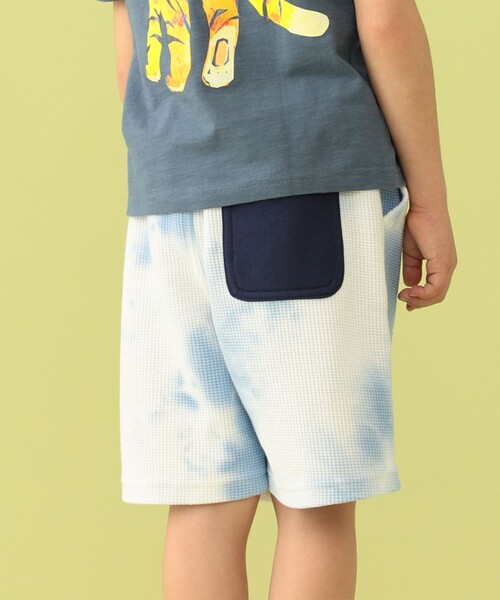 BEAMS mini（ビームスミニ）の「BEAMS mini / タイダイ ワッフル ショーツ 23SS（90～150cm）（その他パンツ・キッズ・サックスブルー/ミント・90/100/110/120/130/140/150）」の8枚目の写真