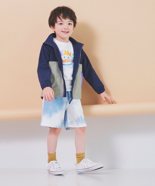 BEAMS mini（ビームスミニ）の「BEAMS mini / タイダイ ワッフル ショーツ 23SS（90～150cm）（その他パンツ・キッズ・サックスブルー/ミント・90/100/110/120/130/140/150）」の9枚目の写真