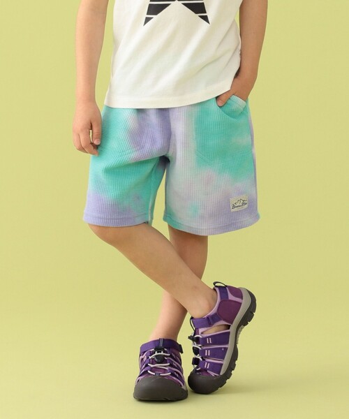 BEAMS mini（ビームスミニ）の「BEAMS mini / タイダイ ワッフル ショーツ 23SS（90～150cm）（その他パンツ・キッズ・サックスブルー/ミント・90/100/110/120/130/140/150）」の19枚目の写真