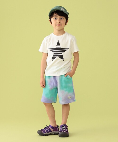 BEAMS mini（ビームスミニ）の「BEAMS mini / タイダイ ワッフル ショーツ 23SS（90～150cm）（その他パンツ・キッズ・サックスブルー/ミント・90/100/110/120/130/140/150）」の18枚目の写真