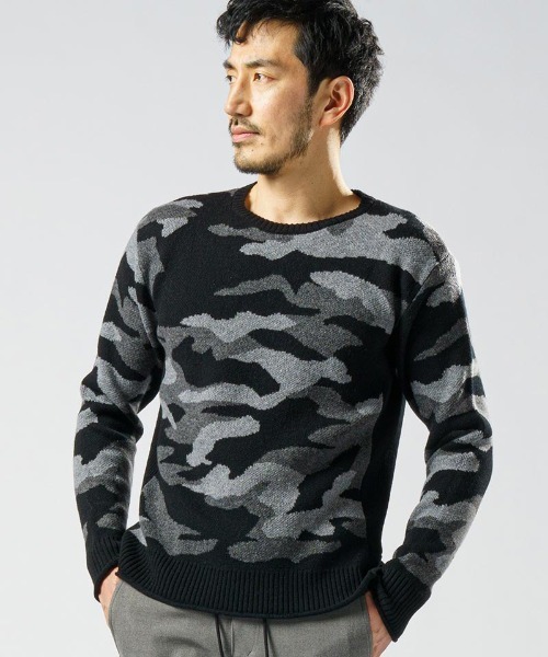 wjk（ダヴルジェイケイ）の「mn2746-jacquard pull-over ニット  
