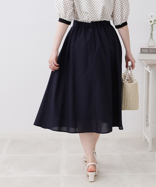 couture brooch（クチュールブローチ）の「◆【新色追加！着回しが効く。】パレットボイルスカート（スカート・レディース・ピンク系/ブラウン系その他/ネイビー/サックスブルー/ライトグリーン・36/38/42/40）」の22枚目の写真