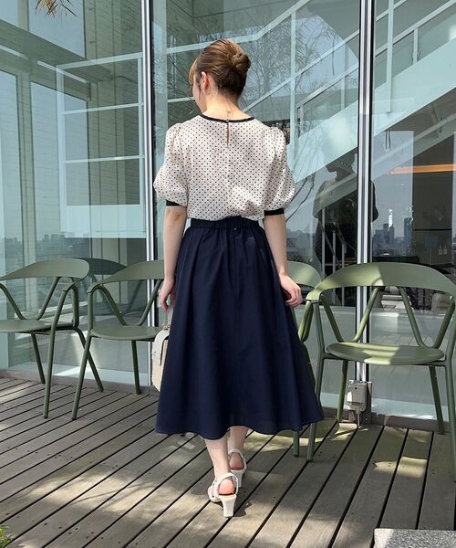 couture brooch（クチュールブローチ）の「◆【新色追加！着回しが効く。】パレットボイルスカート（スカート・レディース・ピンク系/ブラウン系その他/ネイビー/サックスブルー/ライトグリーン・36/38/42/40）」の14枚目の写真