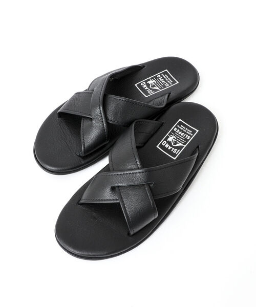 葉*雨様 【美品】アイランドスリッパ26cm クロスストラップ ISLAND SLIPPER: SHIPS(シップス) 別注 クロスストラップ