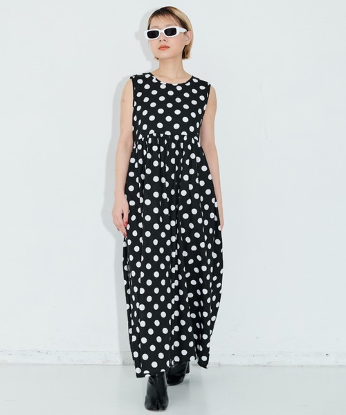 MERLOT（メルロー）の「アソートワイドオールインワン（つなぎ/オールインワン・レディース・グレー/レッド/ドット/チェック/ブラック・FREE）」の18枚目の写真