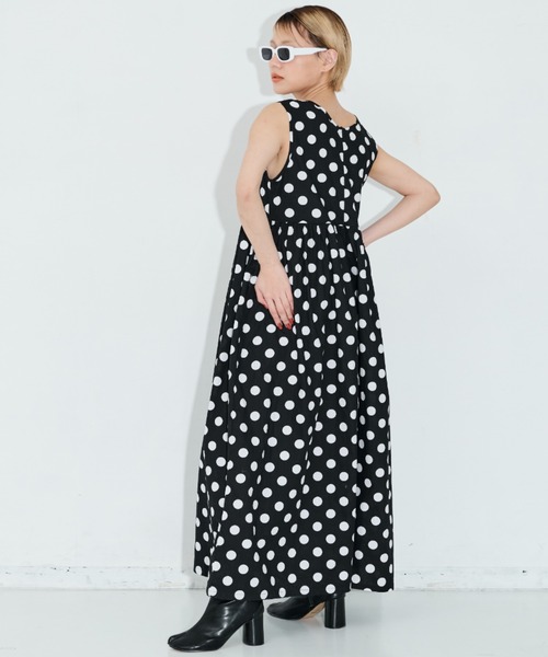 MERLOT（メルロー）の「アソートワイドオールインワン（つなぎ/オールインワン・レディース・グレー/レッド/ドット/チェック/ブラック・FREE）」の19枚目の写真