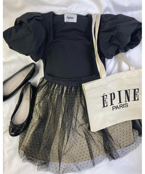 epine（エピヌ）の「tulle mini skirt（スカート・レディース・ブラック×ベージュ/ホワイト×ブラック/アニマル・FREE）」の18枚目の写真