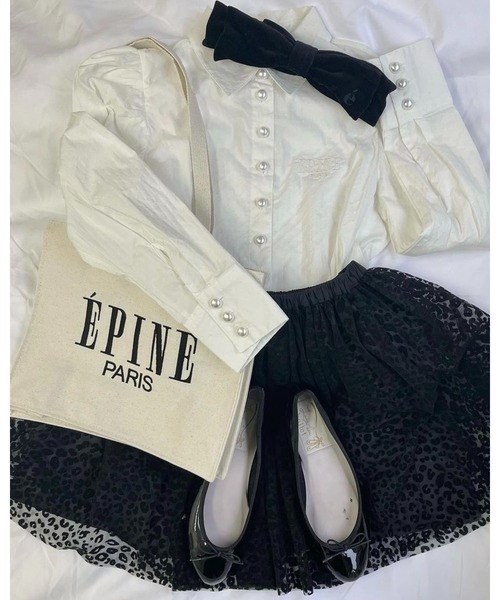 epine（エピヌ）の「tulle mini skirt（スカート・レディース・ブラック×ベージュ/ホワイト×ブラック/アニマル・FREE）」の12枚目の写真