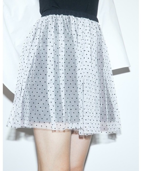 epine（エピヌ）の「tulle mini skirt（スカート・レディース・ブラック×ベージュ/ホワイト×ブラック/アニマル・FREE）」の22枚目の写真
