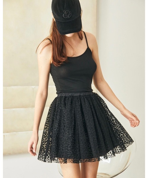 epine（エピヌ）の「tulle mini skirt（スカート・レディース・ブラック×ベージュ/ホワイト×ブラック/アニマル・FREE）」の19枚目の写真