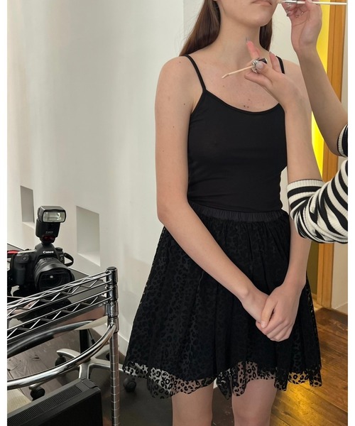 epine（エピヌ）の「tulle mini skirt（スカート・レディース・ブラック×ベージュ/ホワイト×ブラック/アニマル・FREE）」の20枚目の写真