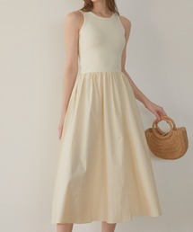 ACYM | Skirt combi nosleeve ワンピース(ワンピース)