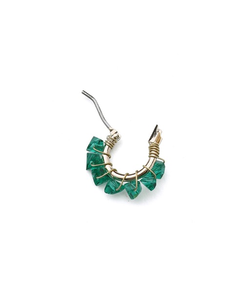 ROPE' PICNIC（ロペピクニック）の「カットカラービーズフープピアス（ピアス（両耳用）・レディース・グリーン/イエロー系その他/ブルー系その他4・FREE）」の4枚目の写真